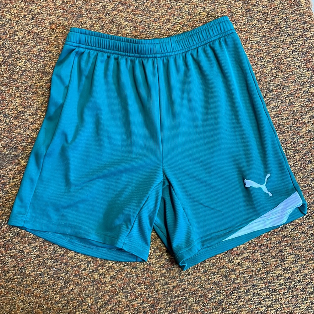 Green Athletic Puma Shorts